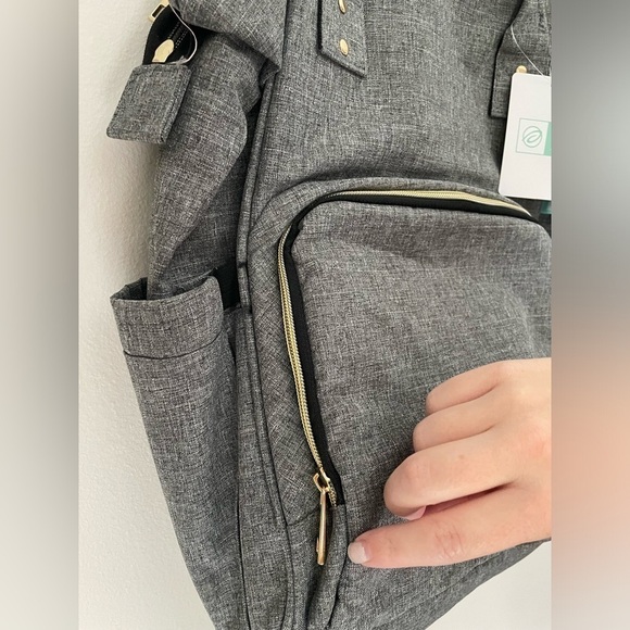 Afbp Sydney Breast Pump Backpack Gray New With Tags - Picture 3 of 10